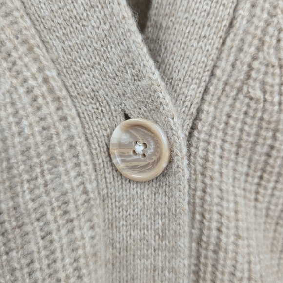 Quince Cardigan Mongolian Cashmere Oversized Oatmeal - Picture 6 of 15